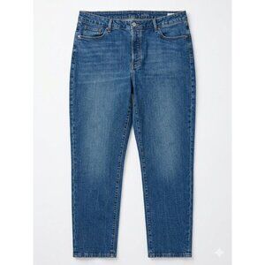 Old Navy High Rise OG Straight Button Fly Jeans 18T Tall - Saylor Rinse Blue